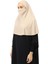 Hazır Türban Peçeli Pratik Eşarp Tesettür Nikaplı Hijab - Namaz Örtüsü Sufle (Xl) -Kum Beji 3
