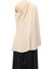 Hazır Türban Peçeli Pratik Eşarp Tesettür Nikaplı Hijab - Namaz Örtüsü Sufle (Xl) -Kum Beji 4