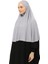 Al-Tobeh Hazır Türban Peçeli Pratik Eşarp Tesettür Nikaplı Hijab - Namaz Örtüsü Sufle (Xl) - Gri 1