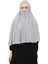 Al-Tobeh Hazır Türban Peçeli Pratik Eşarp Tesettür Nikaplı Hijab - Namaz Örtüsü Sufle (Xl) - Gri 2