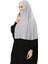 Al-Tobeh Hazır Türban Peçeli Pratik Eşarp Tesettür Nikaplı Hijab - Namaz Örtüsü Sufle (Xl) - Gri 3
