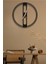 Dekoratif Siyah Metal Duvar Saati 60X60CM [2337-60x60] 2