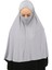 Al-Tobeh Hazır Türban Peçeli Pratik Eşarp Tesettür Nikaplı Hijab - Namaz Örtüsü Sufle (Xl) - Gri 4