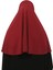 Hazır Türban Peçeli Pratik Eşarp Tesettür Nikaplı Hijab - Namaz Örtüsü Sufle (Xl) - Bordo 7