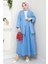 Kimono Etek Ikili Kot Takım 1531 - Açık Mavi 5