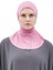 Kadın Tesettür Pratik Boyunluklu Hijab - Sporcu Bone - Koyu Pembe 1