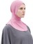 Kadın Tesettür Pratik Boyunluklu Hijab - Sporcu Bone - Koyu Pembe 3