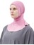 Kadın Tesettür Pratik Boyunluklu Hijab - Sporcu Bone - Koyu Pembe 4