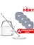 Beyaz 4 Adet Mikrofiber Mop Temiz & Kirli Suyu Ayırma Özelliği Otomatik Temizlik Seti Paspas 1