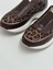 Kadın Kahve Hakiki Deri Leopar Sneaker 1