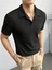 Unisex Erkek-Kadın Fitilli Polo Yaka Triko T-Shirt 1