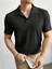 Unisex Erkek-Kadın Fitilli Polo Yaka Triko T-Shirt 3