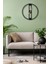Dekoratif Siyah Metal Duvar Saati 45X45CM 3
