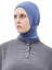 Kadın Tesettür Pratik Boyunluklu Hijab - Sporcu Bone - Mavi 5