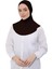 Kadın Tesettür Pratik Boyunluklu Hijab - Sporcu Bone - Koyu Kahverengi 3