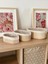 Beige Hasır 3lü Oval Sepet 1