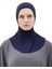 Al-Tobeh Kadın Tesettür Pratik Boyunluklu Hijab - Sporcu Bone - Lacivert 1