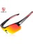 Siyah Kırmızı Stil Wheel Up 3 Lens UV400 Bisiklet Gözlük Erkek Kadın Su Geçirmez Kaplama Aerodinamik Bisiklet Polarize Güneş Gözlüğü Mtb Bisiklet Gözlük (Yurt Dışından) 1