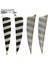 Kırmızı Stil Hi-Q 3 Inç Doğal Hindi Tüyleri Kalkan Kesim Okçuluk Fletches 3'' Tüy Ok Fletching-Çizgili (Yurt Dışından) 2