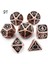 No.91 Stili Metal Zar Seti D4 D6 D8 D10 D% D12 D20 Yumuşak Ipli Kılıf Dnd Rpg Masa Oyunları Dados Rpg D Zar Dados Rol Dnd Set Zar (Yurt Dışından) 1