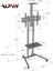 Alpın TV/fuar Standı Iş Yeri ve Ofis Tipi Video Kamera Askı Aparatlı Metal TV Standı/ünitesi 40" Inç- 75" Inç 4