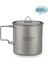 650ML Tarzı Tomshoo 750ML Ultralight Titanyum Bardak Tencere Açık Taşınabilir Su Bardağı Kupa Sofra Tencere Titanyum Pot Kamp (Yurt Dışından) 1