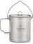 650ML Tarzı Tomshoo 750ML Ultralight Titanyum Bardak Tencere Açık Taşınabilir Su Bardağı Kupa Sofra Tencere Titanyum Pot Kamp (Yurt Dışından) 4