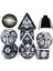 M0006-C Stili 7pcs Galaxy Metal Zar Seti D&d Çokyüzlü Zar Dnd Rpg Mtg Masa Oyunları Dados Zar D20 D12 D10 D% D8 D6 D4 Kadife Kılıflı (Yurt Dışından) 1