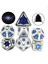 M0006-C Stili 7pcs Galaxy Metal Zar Seti D&d Çokyüzlü Zar Dnd Rpg Mtg Masa Oyunları Dados Zar D20 D12 D10 D% D8 D6 D4 Kadife Kılıflı (Yurt Dışından) 3