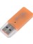 Micro Sd Kart Okuyucu Sdxc Tf USB 2.0 T-Flash Microsd Transflash Hafıza Kartı Okuyucu Adaptör Yazıcı Mini Android Telefon Kamera Pda Mp3 Mp4 Pc Mac Tablet Tv Kutusu Uyumlu (Turuncu) 1