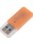 Micro Sd Kart Okuyucu Sdxc Tf USB 2.0 T-Flash Microsd Transflash Hafıza Kartı Okuyucu Adaptör Yazıcı Mini Android Telefon Kamera Pda Mp3 Mp4 Pc Mac Tablet Tv Kutusu Uyumlu (Turuncu) 3
