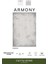 Armony AR002A Gri Halı Modern Desenli Akrilik Pamuk Taban Tozu Az Salon Halısı Yatak Odası Koridor 2