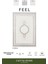 Feel FL001A Krem Halı Avangard Desenli Akrilik Tozu Az Pamuk Taban Salon Halısı Yatak Odası Koridor 2