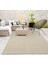 Tiora TI006A Krem Jüt Halı Naturel Sisal Örme Hasır Modern Yıkanabilir Dayanıklı Tozu Yok 1
