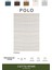 Polo PO004A Beyaz Halı Modern Desenli Antialerjik Pamuk Taban Salon Halısı Yatak Odası Koridor 2