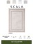 Scala SC002B Bej Halı Modern Desenli Tozu Az Akrilik Salon Halısı Yatak Odası Mutfak Koridor 2