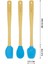 Indigo 3'lü Turkuaz Bambu Silikon Spatula Seti Uzun 26 cm VLT1514 2