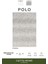Polo PO002A Gri Halı Modern Desenli Antialerjik Pamuk Taban Salon Halısı Yatak Odası Mutfak Koridor 2