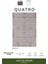 Quatro QU011A Gri Halı Modern Desen Antialerjik Pamuk Taban Salon Halısı Yatak Odası Mutafak Koridor 2