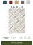 Tablo TL003A Krem Halı Çizgili Desen Antialerjik Pamuk Taban Yıkanabilir Salon Halısı Yatak Odası 2