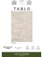 Tablo TL011A Beyaz Halı Geometrik Desen Antialerjik Pamuk Taban Yıkanabilir Salon Halısı Yatak Odası 2