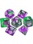 Yeşil Mor Tarzı Dnd Çokyüzlü 7-Die Yarı Saydam Zar Komple Set D4 D6 D8 D10 %d D12 D20 Trpg Için (Yurt Dışından) 1