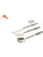 Toaks Slv-02 Titanyum 3 Parça Çatal Seti Yarı Cilalı Dış Mekan ve Ev Çift Kullanımlı Çatal Sofra Kaşığı (Yurt Dışından) 3