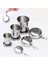 M 3 Kat 140ML Cu Stili Mini Paslanmaz Çelik Şarap Kadehleri ​​taşınabilir Açık Kamp Seyahat Katlanır Katlanabilir Metal Içme Bardakları Teleskopik Kupa (Yurt Dışından) 5