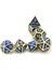 NO.489 Stili Rpg Dnd Mtg Masa Oyunları Için Metal Zar Emaye Boya Siyah Ipli Kılıf Seti (Yurt Dışından) 5