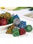 Stil 5 Stili 7 Adet Çok Taraflı 7-Die Zar Oyunu Zar Trpg Dnd Çokyüzlü D4 D6 D8 D10 D12 D20 Zar Tahta Kart Oyunu Matematik Oyunları Malzemeleri (Yurt Dışından) 3