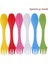 Yeşil Stil Sıcak Açık Spork 3 Ioon Çatal Kesici Kamp Yürüyüş Gereçleri Plastik Spork Combo Seyahat Gadget Çatal (Yurt Dışından) 3