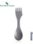 2 Adet Tarzı Sınırsız Yolculuk Titanyum Çatal Kaşık Spork Bıçak Seti Açık Çift Amaçlı Sofra Çatal Bıçak Takımı Kalınlaşmak (Yurt Dışından) 2