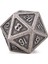 Masa Oyunları Için Antik Gümüş Metal De Zar D20 Çokyüzlü Zar (Yurt Dışından) 1