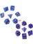 Mavi Stil Dragon Pathfinder D20 D12 2XD10 D8 D6 D4 Için Oluklu Zar Altın Numaraları (Yurt Dışından) 1